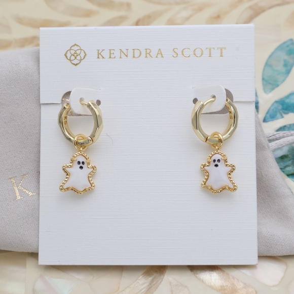 Kendra Scott Jewelry - Kendra Scott Ghost Convertible Earrings Gold White Mother-of-Pearl